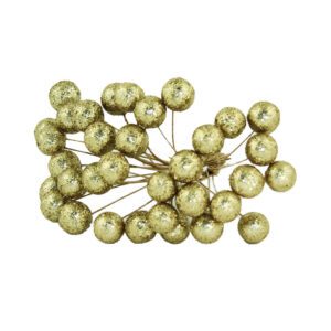 Bijsteker besjes glitter/goud
