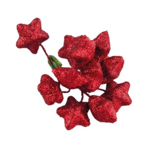 Bijsteker glitter ster rood