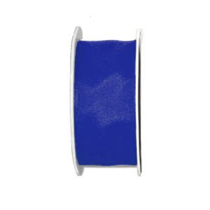 Lint satijn blauw