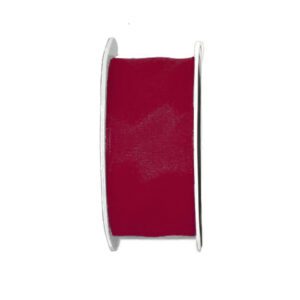 Lint satijn kersen rood