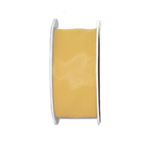 Lint satijn caramel bruin