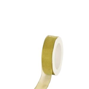Lint organza met draad groen