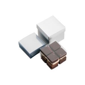 Transparante beschermvelletjes cubebox