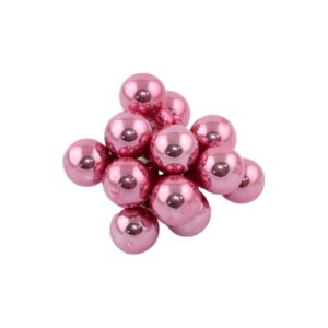 Glasballetjes op draad blinkend roze