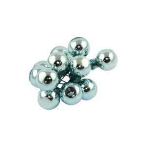 Glasballetjes op draad blinkend turquoise
