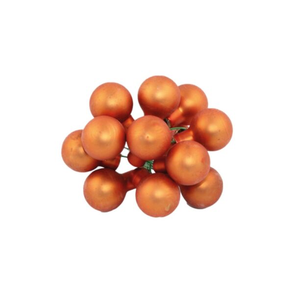 Glasballetjes op draad mat oranje