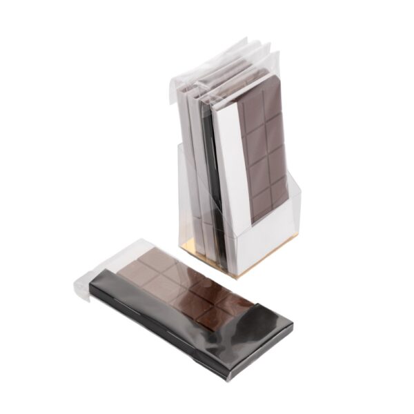 Chocolade tablet zakjes met inlegkarton