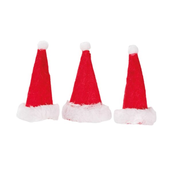 Houten knijper met kerstmuts
