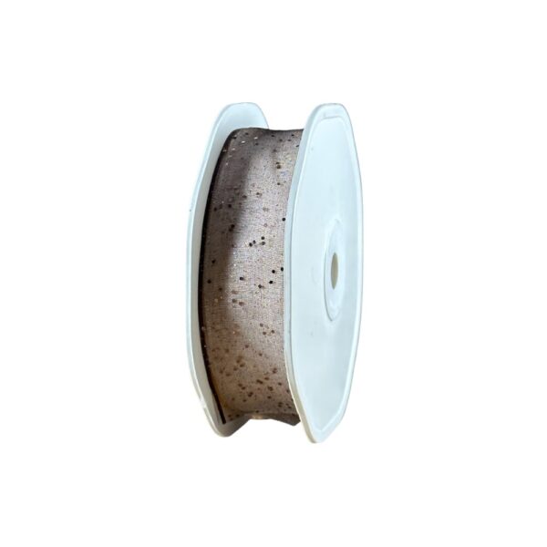 Lint voile bruin met glitters