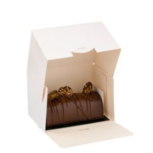 Patisserie doos open front wit