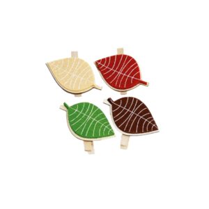 Houten knijper vilten blad