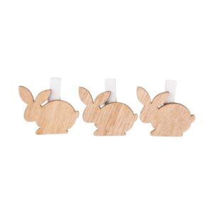 Houten knijper haas diverse kleuren