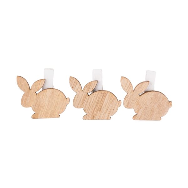 Houten knijper haas diverse kleuren