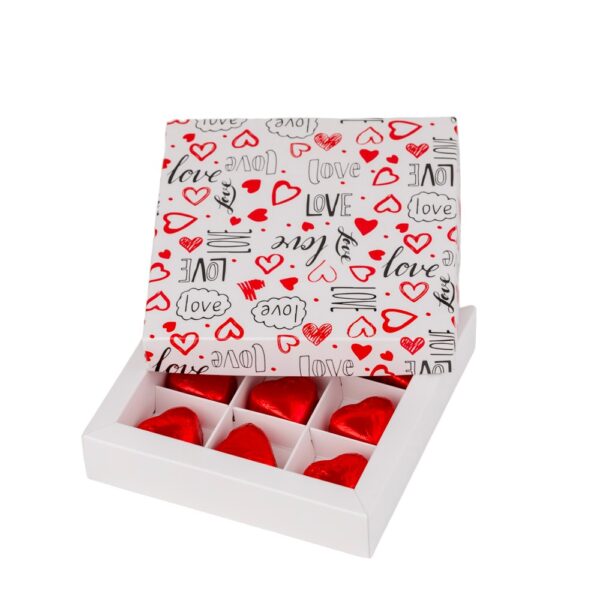 Bonbon doosje voor 9 bonbons Valentijn