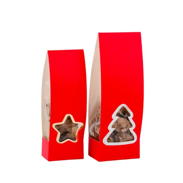 Presentatie zakje met kerstboom venster - Afbeelding 2