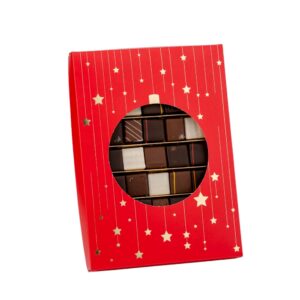 Luxe kerstdoos met kerstbal venster