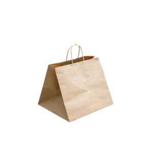 Papieren tas met gedraaid handvat Takeaway diverse kleuren
