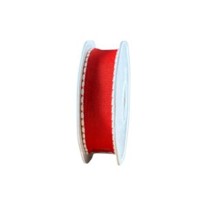 Lint rood met wit randje
