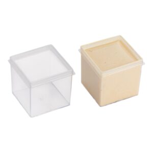 Transparante kubus potje