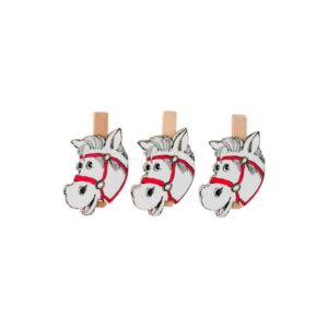 Houten knijper Paard