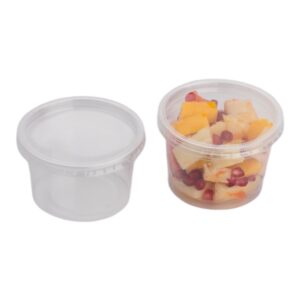 Transparant bakje rond