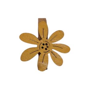 Houten knijper bloem diverse kleuren